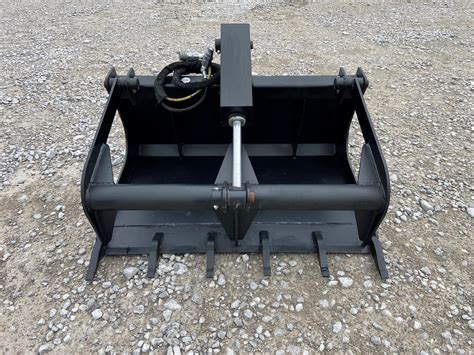 mini skid steer grapple bucket with teeth|payloader grapple bucket.